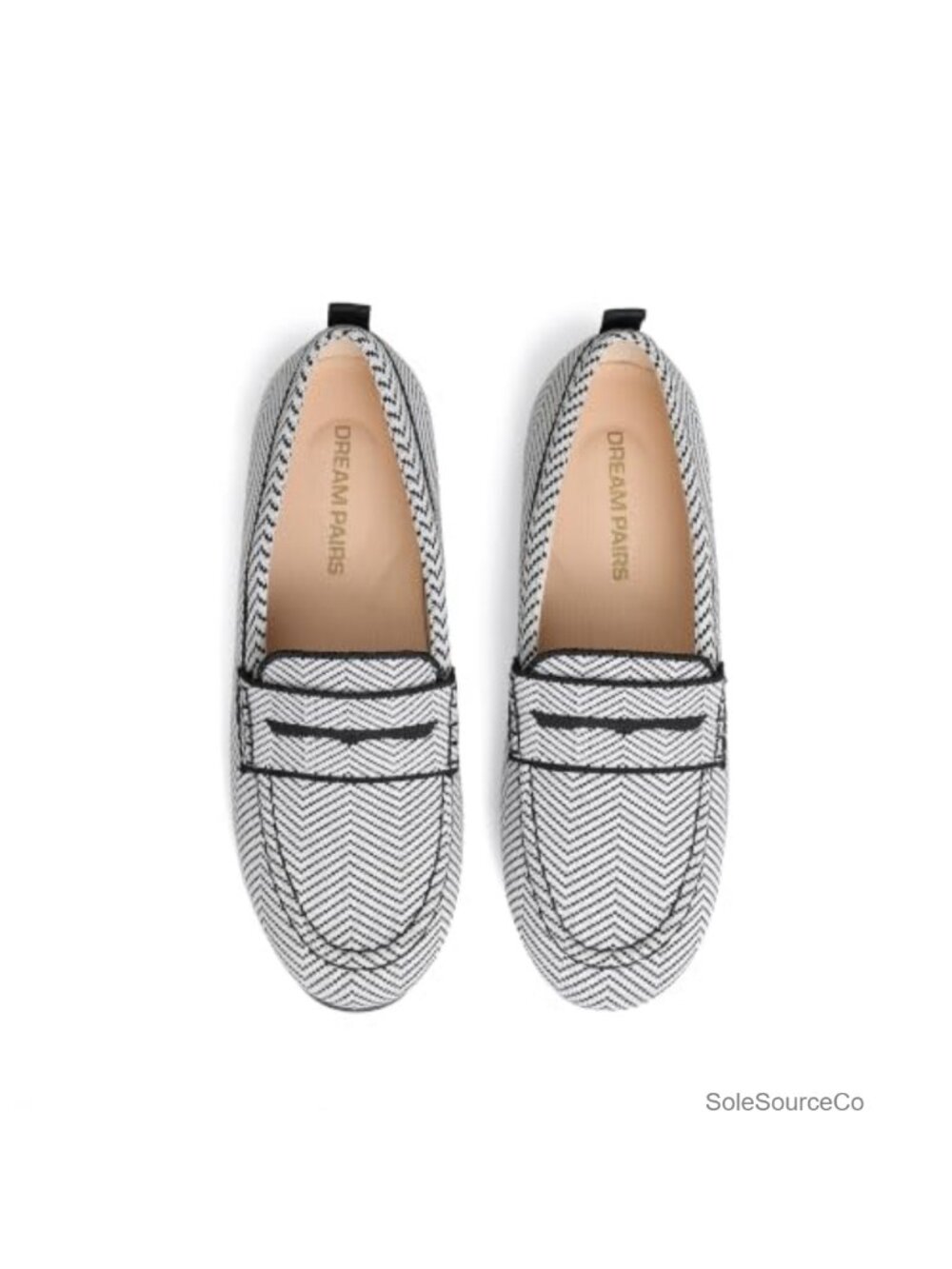 Women's Comfortable Knit Slip-On Loafers Breathable Business Casual Shoes